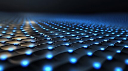 Obraz premium Futuristic LED light grid patterns with glowing neon colors, cyberpunk appeal