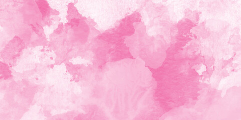 pastel hand painted watercolor of pink texture, Abstract grainy fantasy smooth light pink watercolor paper texture with clouds, Grunge pink background, Stain artistic hand painted texture of pink.