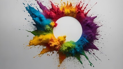 abstract watercolor background with splashes