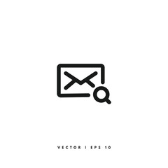 Email Search Icon. Editable Stroke