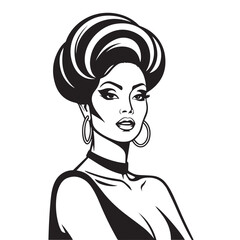 woman's day vector silhouette