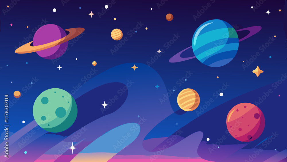 Poster background with space