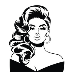 woman's day vector silhouette