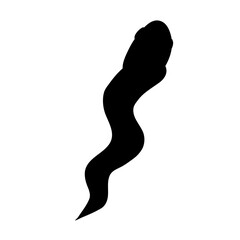 Swimming tadpoles vector