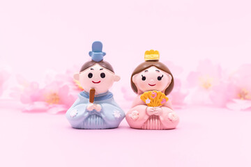 コンパクトな雛人形　ひな祭り　お雛様　可愛い
