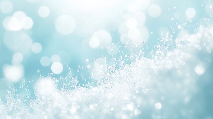 Obraz premium Abstract blue bokeh background with water splash.