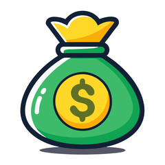 money bag icon design