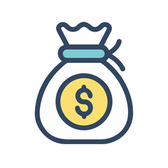 money bag icon design