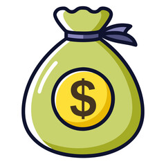 money bag icon design