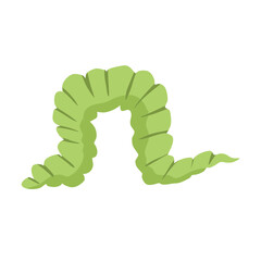 Nature insect. Larva summer