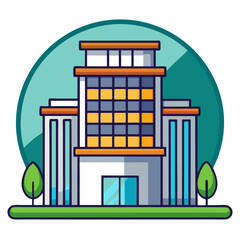 office building icon design
