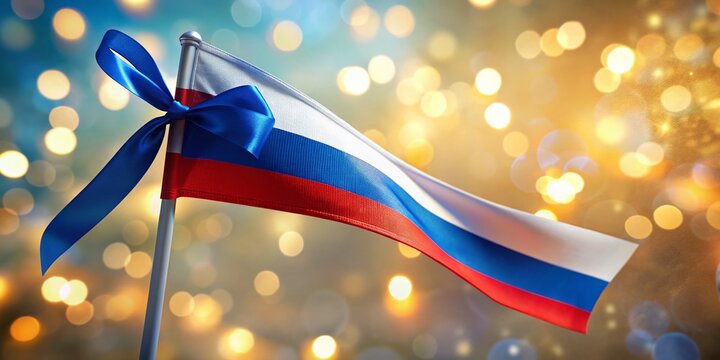 Slovenia Independence Day: Elegant Tilt-Shift Flag Background