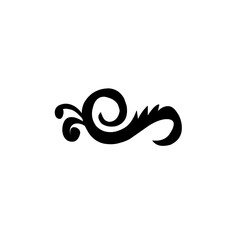 Swirl elements decorative illustration