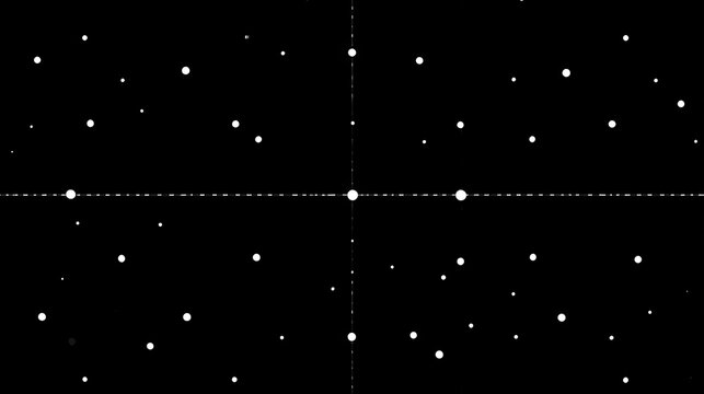 A simple star chart showing celestial bodies