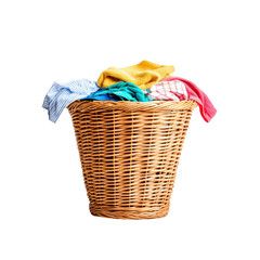 Colorful Basket of Freshly Laundered Clothes