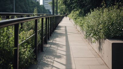 Urban landscape accessibility enhancing mobility with inclusive sidewalks all city streets : Pedestrian-Friendly Infrastructure