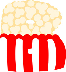 Popcorn Letter Alphabet Vector Element B