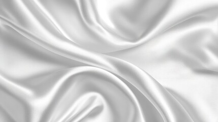 Obraz premium Abstract white silk fabric texture.