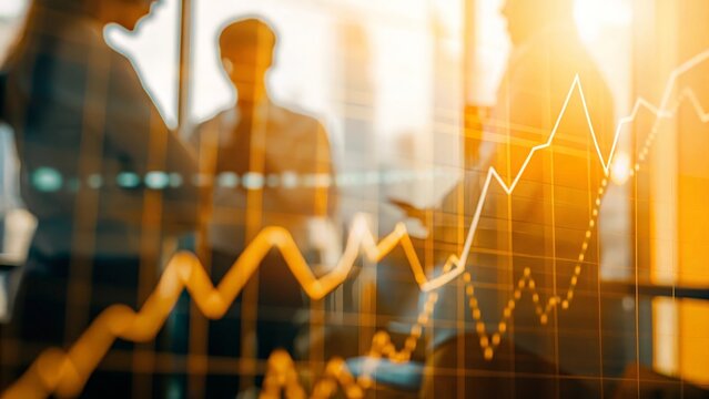 Stock Market Blur: A blurred background of stock market charts with an investment theme.
