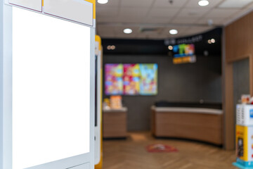 Modern Self-Service Kiosk in a Contemporary Retail Environment