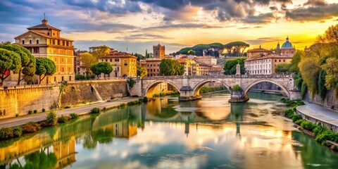 Tiber River Documentary Photography: Ancient Ruins & Modern Life in Rome