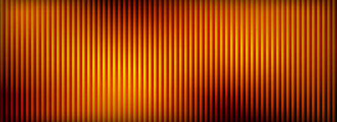 Brown ribbed glass background. Dark orange frosted reeded wallpaper. Colored corrugated glass texture for door, window, rooftop. Wavy striped blurry surface overlay. Vector backdrop © vika_k