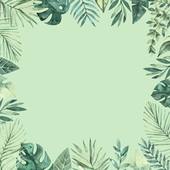 green leaves frame © betania