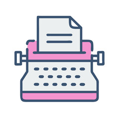 typewriter icon design