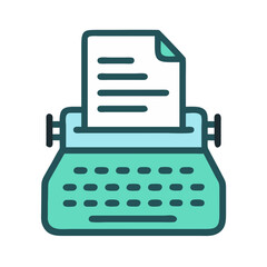 typewriter icon design