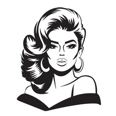 woman's day vector silhouette