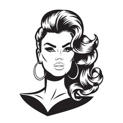 woman's day vector silhouette