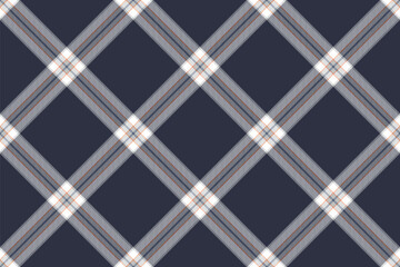 Stylish background fabric textile, colorful plaid pattern texture. Painting seamless vector check tartan in dark and white colors.