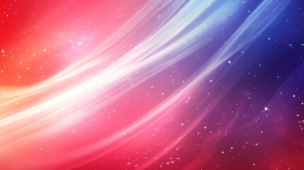 A vibrant American flag background with softly flowing stars and stripes, leaving ample space for text or design elements