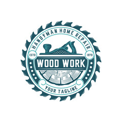 Woodworking Logo Stock Illustrations, Vectors & art.