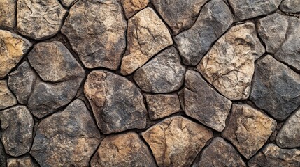 Fototapeta premium A wide banner featuring brown stone texture with rugged patterns and natural tones, offering a clean background for text placement