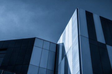 Fototapeta premium Modern Architectural Design Showcasing Geometric Shapes and Textures