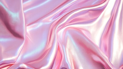 Obraz premium Blurred pastel pink holographic background with grainy textures and a soft noise effect, perfect for lo-fi retro design aesthetics