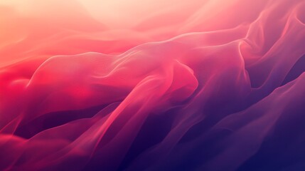 Fototapeta premium Abstract Pink Purple Fabric Draped Waves