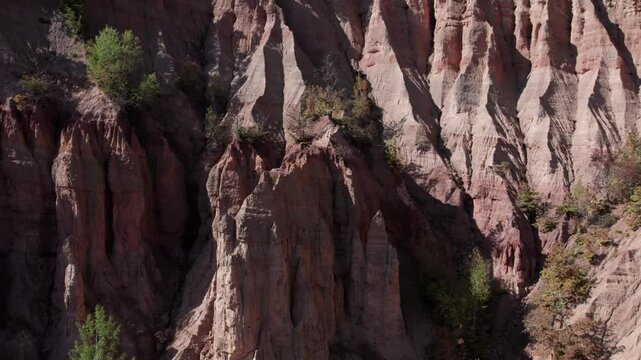 Beautiful sand pyramid near Foca in Bosnia and Herzegovina