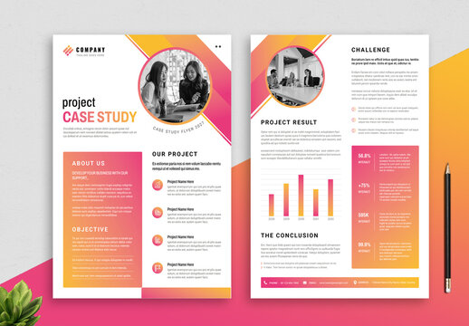 Project Case Study Template Layout