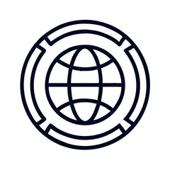 worldwide icon design