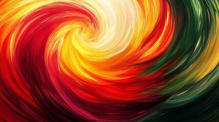 Fototapeta premium A vibrant abstract background featuring dynamic brush strokes in a kaleidoscope of colors