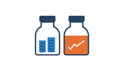 Obraz premium Visual Infographic Featuring Two Distinct Products with Unique Designs and Styles