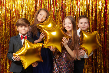 kids with stars