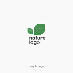 Fototapeta premium eco friendly logo design green logo