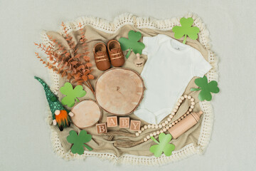 St. Patrick Pregnancy announcement, St. Patrick Reveal, Shamrock Baby Props, St. Patrick Baby, Baby...