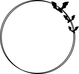 Halloween Circle Frame