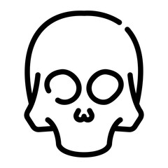 skull Line Icon