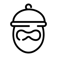 robber Line Icon