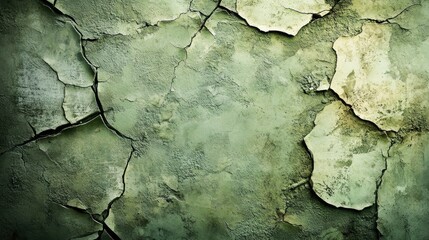 Textured green wall with an aged and cracked surface, providing a vintage aesthetic and plenty of room for text or design elements